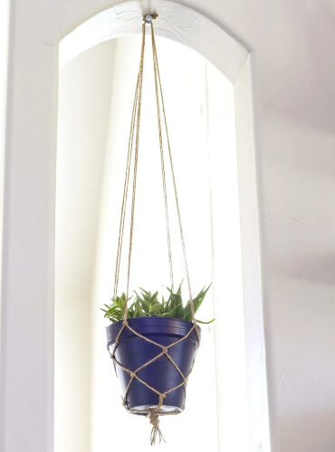 Simple Rope Plant Hanger Tutorial by Make It & Love It