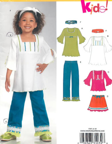 Simplicity NEWLOOK Kids Sewing Pattern from CarlasHope