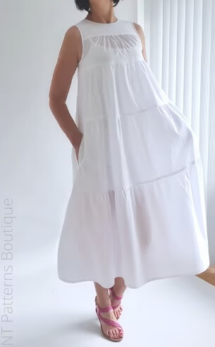 Tiered dress Pattern by NTPatternsBoutique