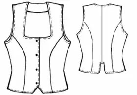 Women Waistcoat Pattern by Modern Sewing Patterns