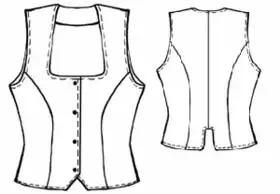 Women Waistcoat Pattern by Modern Sewing Patterns