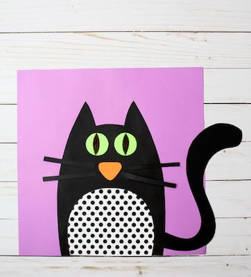 Black Cat Craft For Halloween by Fireflies & Mud Pies