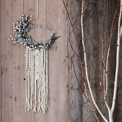 Festive Macrame Wreath by Hobby Craft