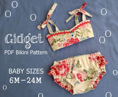 Gidget Bikini Sewing Pattern by Ruby Jean's Closet