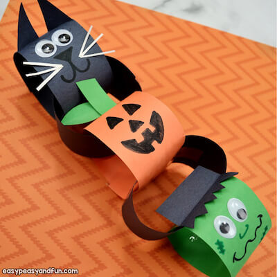 Halloween Paper Chains Craft by Easy Peasy And Fun