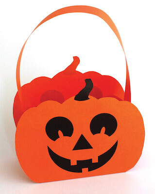 Halloween Paper Pumpkin Basket Craft by The Craft Train