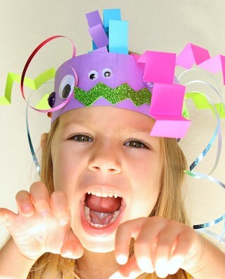 Headband Monster DIY Halloween Paper Craft For Kids by Fantastic Fun & Learning