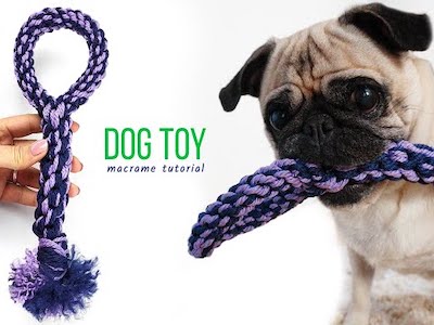 DIY Macrame Dog Toy Tutorial by Macrame Magic Knots