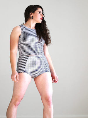 Midline Free Swimsuit Sewing Pattern by Gingham Hive