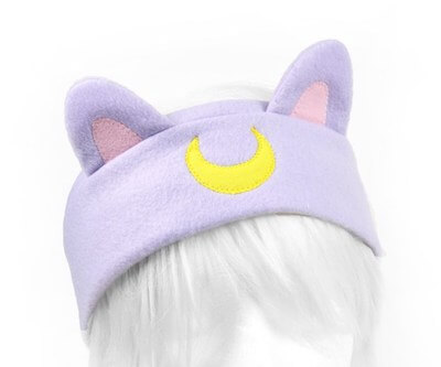 Patrón de costura de la diadema Moon Kitty de Sew Desu Ne?