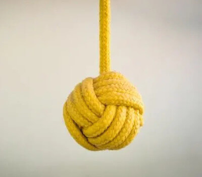 Rope Ball Macrame Dog Toy Free Pattern by Patch Puppy