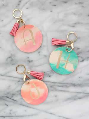 Watercolor Luggage Tags by A Beautiful Mess
