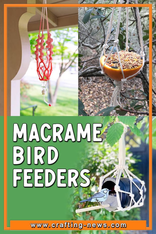 MACRAME BIRD FEEDERS