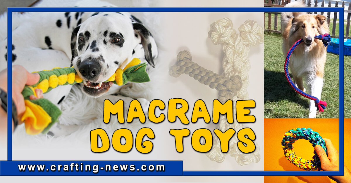 12 Macrame Dog Toys