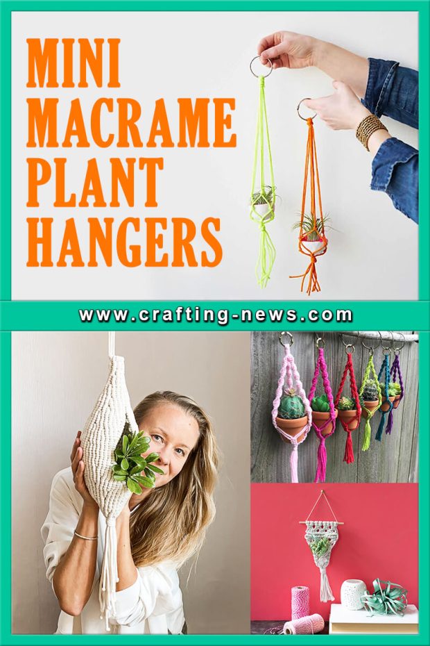 MINI MACRAME PLANT HANGERS