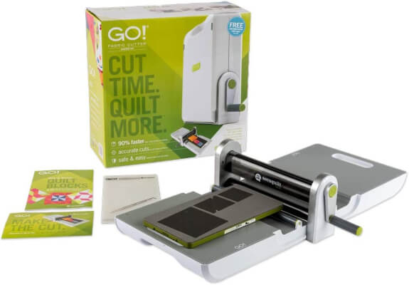 AccuQuilt GO! Fabric Die Cutter Starter Set including the GO