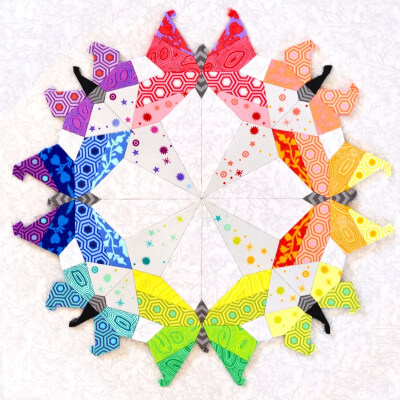 Butterfly Effect English Paper Piecing Pattern by lillyellastitchery