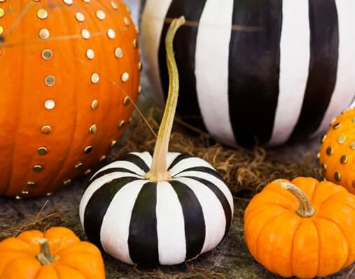 Chic No-Carve Pumpkins Tutorial from Brit & Co