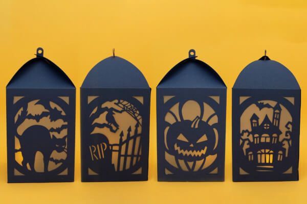 DIY Halloween Lantern Decor Pattern from MakamoCreations