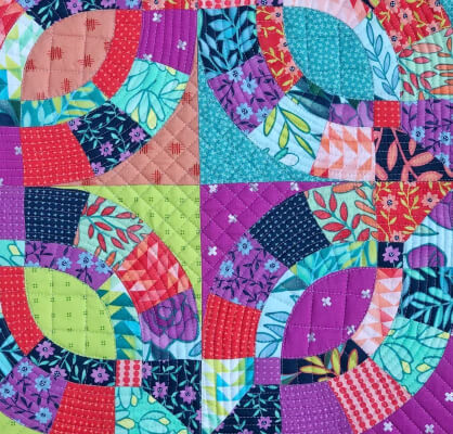 Double Ruby Ring English Paper Pieced Quilt Pattern from michellebartholomew
