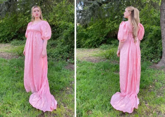 18 Regency Dress Patterns 5 Drawstring Neckline and Waist Bridgerton Dress Pattern by KittyJBerry