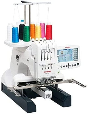 Janome MB-4S Four-Needle Embroidery Machine with included Hat Hoop