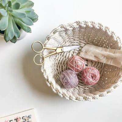 Jesse Woven Rope Bowl Kit from flaxandtwine