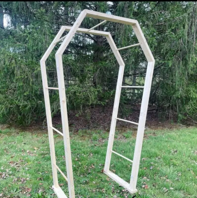 Portable Coffin Wedding Arbor DIY Plans from DoitYourSelfPlanner