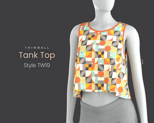Tank Top Sewing Pattern by Thimball