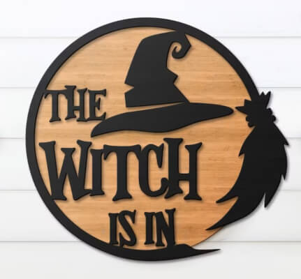 The Witch Is In Halloween Door Hanger Pattern from MadeBySannn