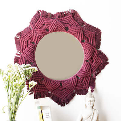 Aquila Macrame Mirror from Fermoscapes