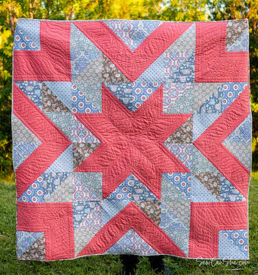 Big Star Quilt Pattern by Sew Can She