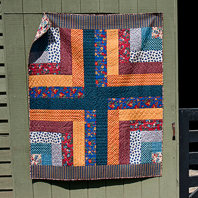 Carole's Log Cabin Quilt Pattern by I Love Quilting Forever