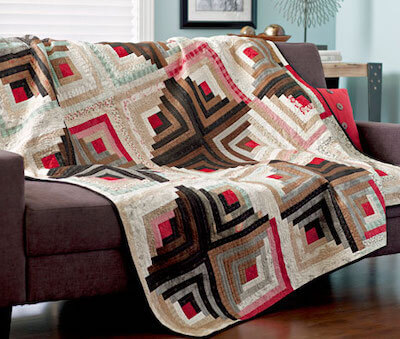 Contrasting Cabins Quilt Pattern by All People Quilt