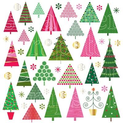 Digital Christmas Tree Clipart by Scrapster By MH Designs