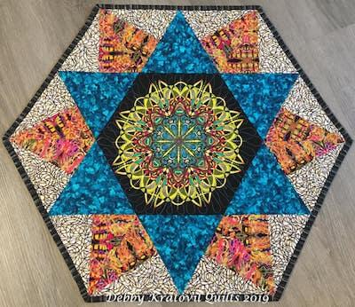 Double Hexie Star Quilt Pattern by Quilter By Design