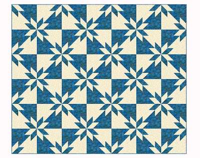 Easy Hunter's Free Star Quilt Pattern by The Spruce Crafts