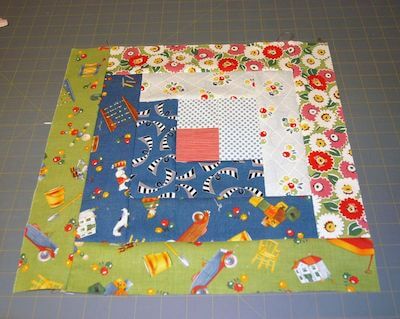 Easy Log Cabin Quilt Pattern by The Spruce Crafts