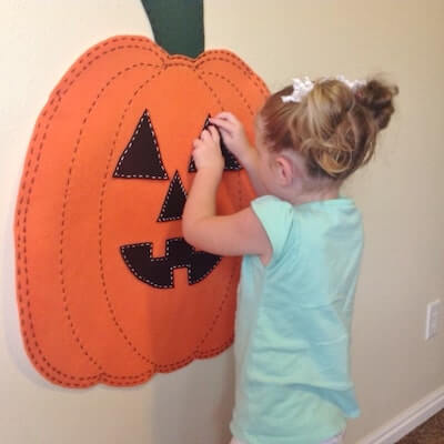 Felt Jack O' Lantern Pumpkin Pattern by Tiny Little Dots 2