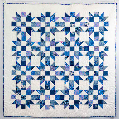Five Patch Star Quilt Pattern by Sew Can She
