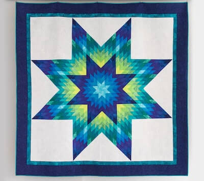 Glowing Lone Star Quilt Pattern by Slice Of Pi Quilts