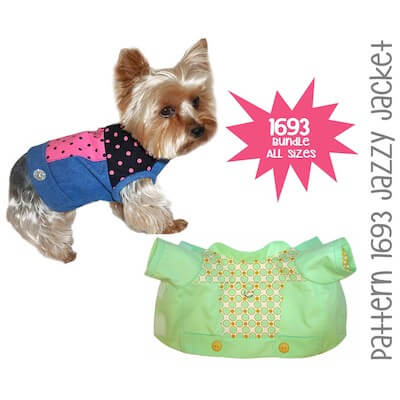 Jazzy Jacket Dog Clothes Sewing Pattern by Sofia And Friends