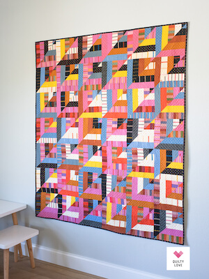 Lucky Log Cabins Quilt Pattern by Quilty Love