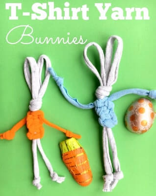 Macrame Bunnies by Red Ted Art