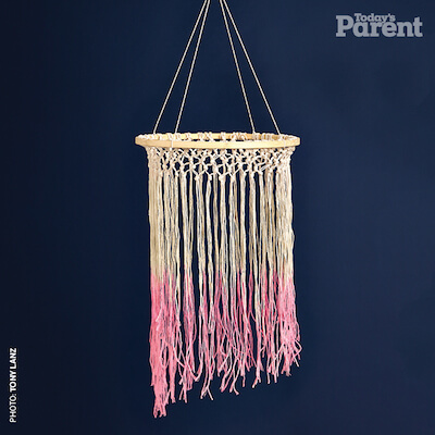 Dip-Dyed Macrame Mobile DIY Pattern by Today's Parent