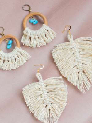 Macrame Earrings by The Spruce Crafts