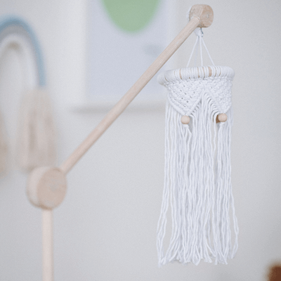 Macrame Fiber Baby Mobile from Cot And Cot