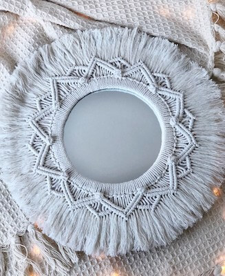 Macrame Mirror by Kushi Perera