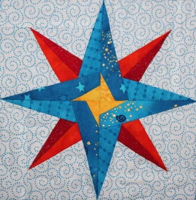 Mariner's Star Quilt Block Pattern by Ms P Designs USA