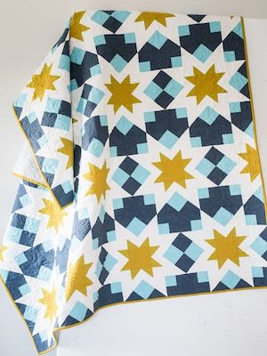 Night Stars Quilt Pattern by Quilty Love